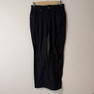 Duluth Trading Co Flexpedition Pants Womens 4x33 Black Hiking Outdoor 95704